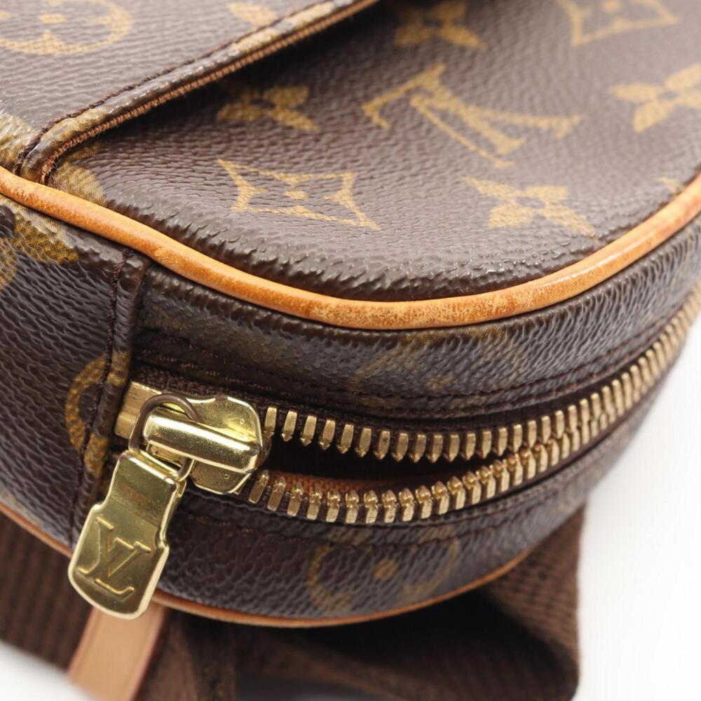 LOUIS VUITTON Brown Monogram Leather Pochette Fanny Pack - Picture 7 of 9